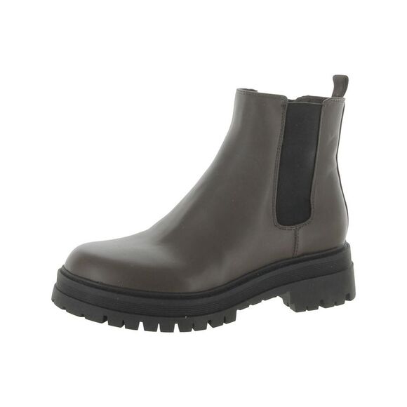 MARC FISHER Shoes - MARC FISHER Womens Brown Goring Pietro Round Toe Block Heel Chelsea 7.5 M